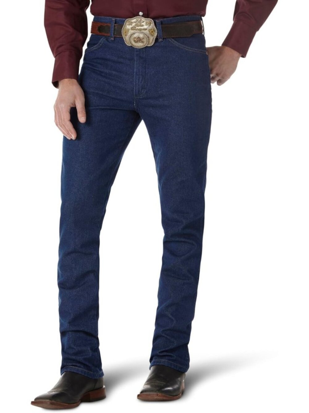 Slim Fit Cowboy Cut Jeans for Men | Classic Western Style Denim Pants
